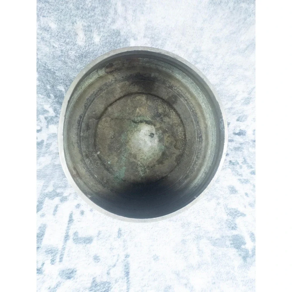 Vtg‎ Pullman Palace Car Company Spittoon Nickel Plate Copper Railroad Decor